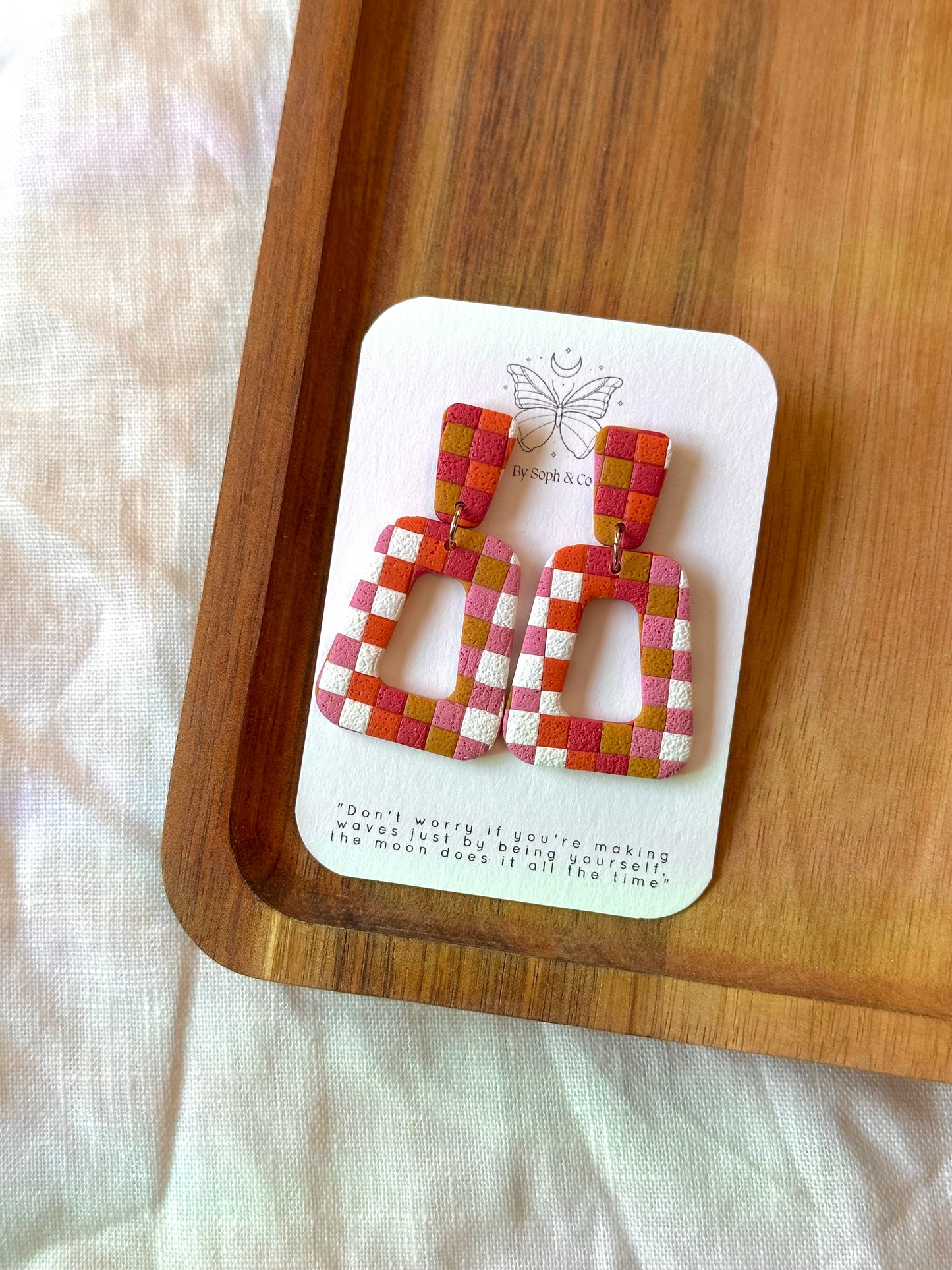 Rectangle Donut Earrings (more colors)