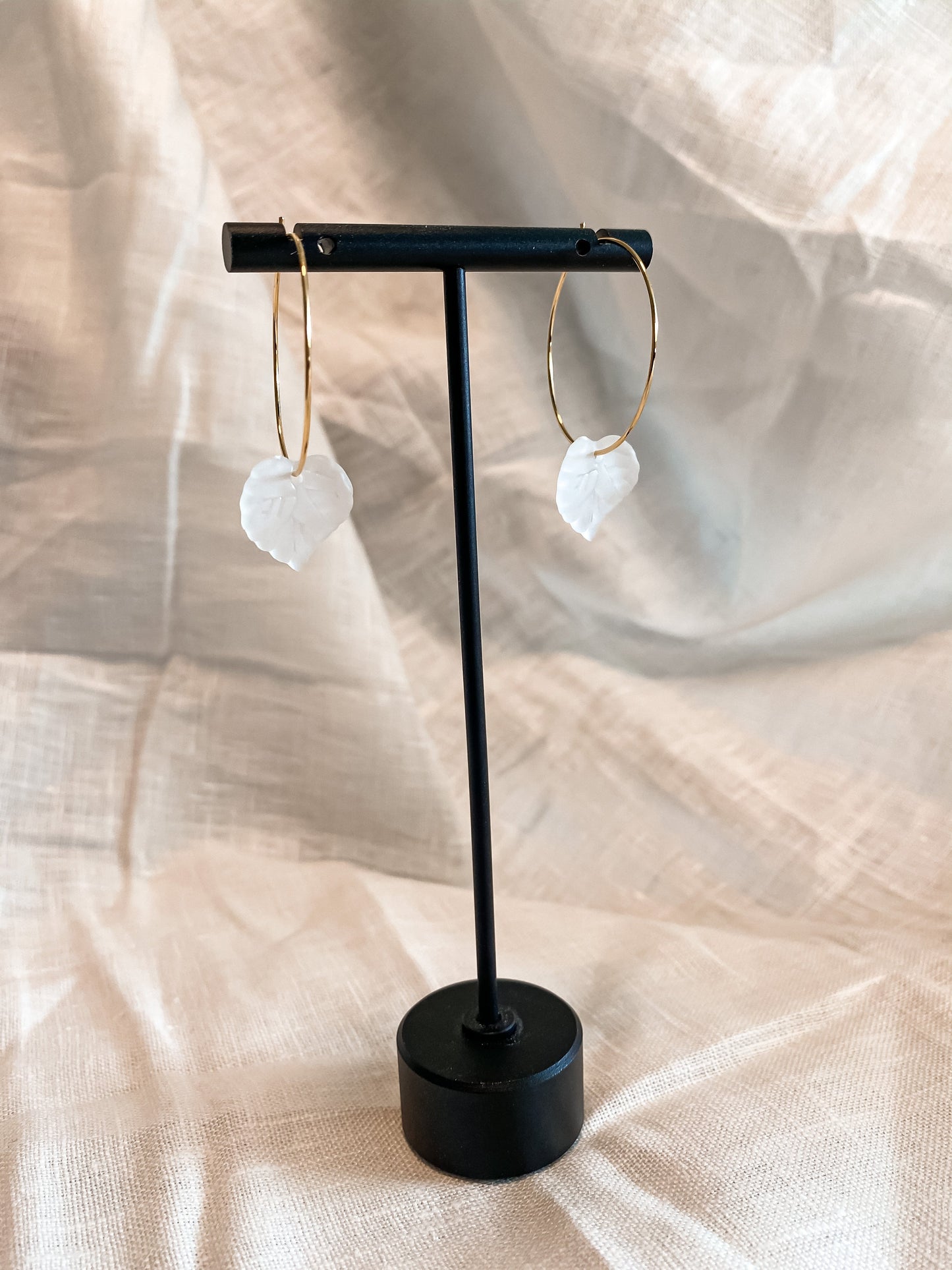 Dainty Leaf Hoop