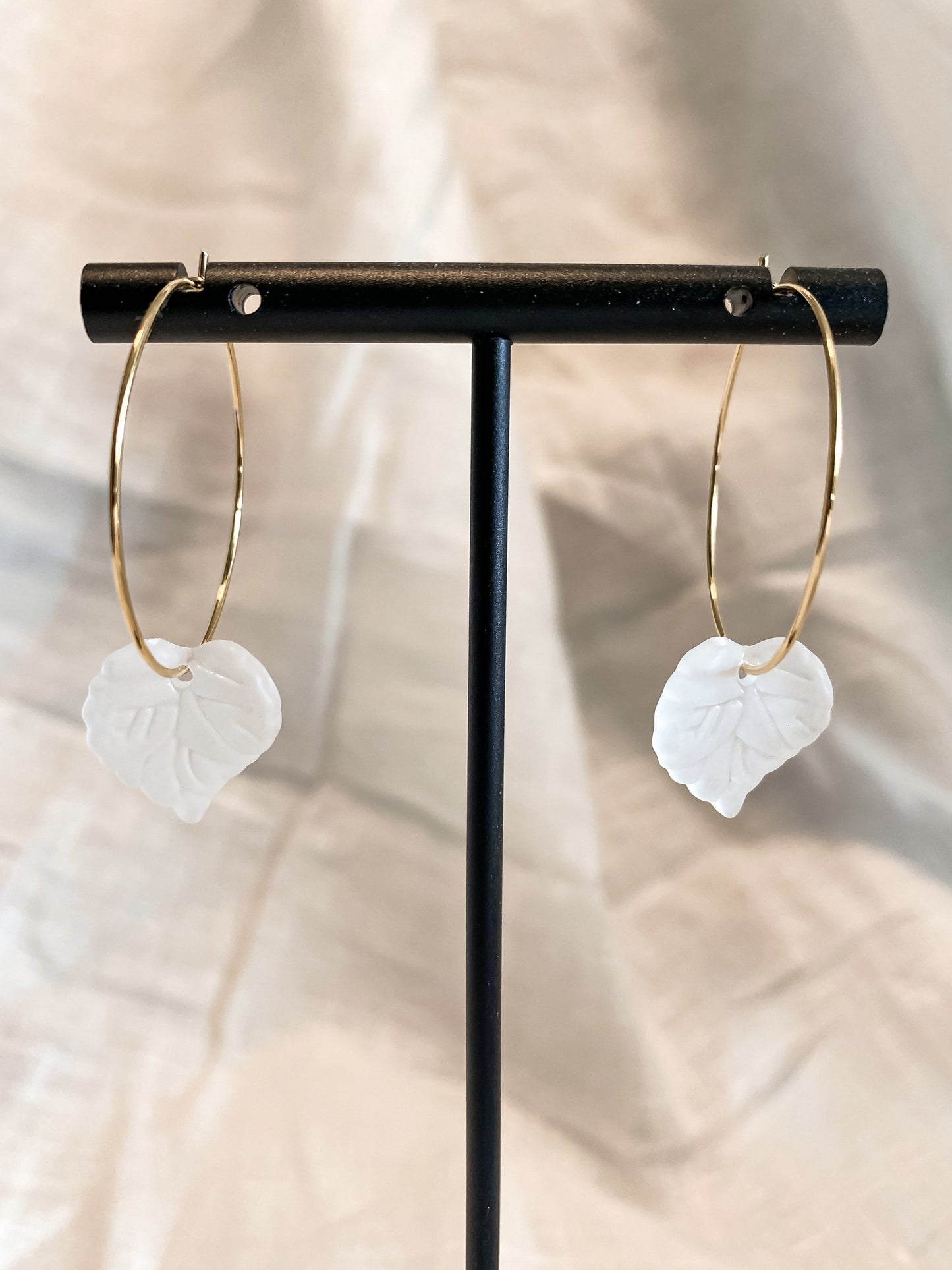 Dainty Leaf Hoop
