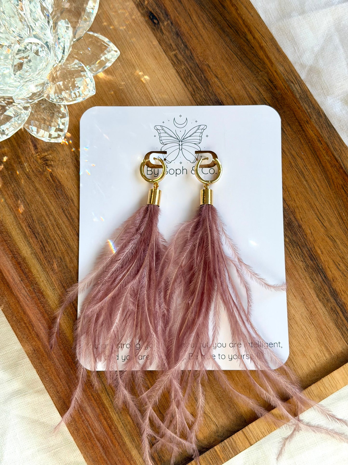 Ostrich Feather Huggies