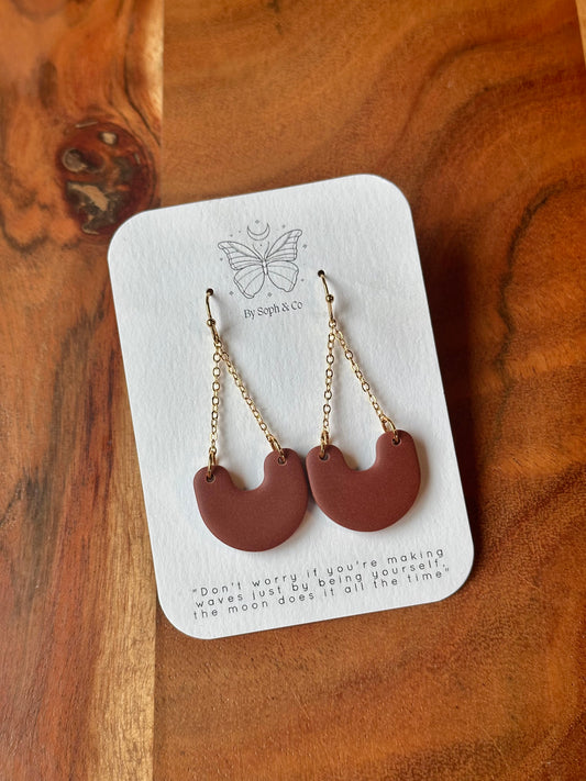 Calia Earrings - Terracotta