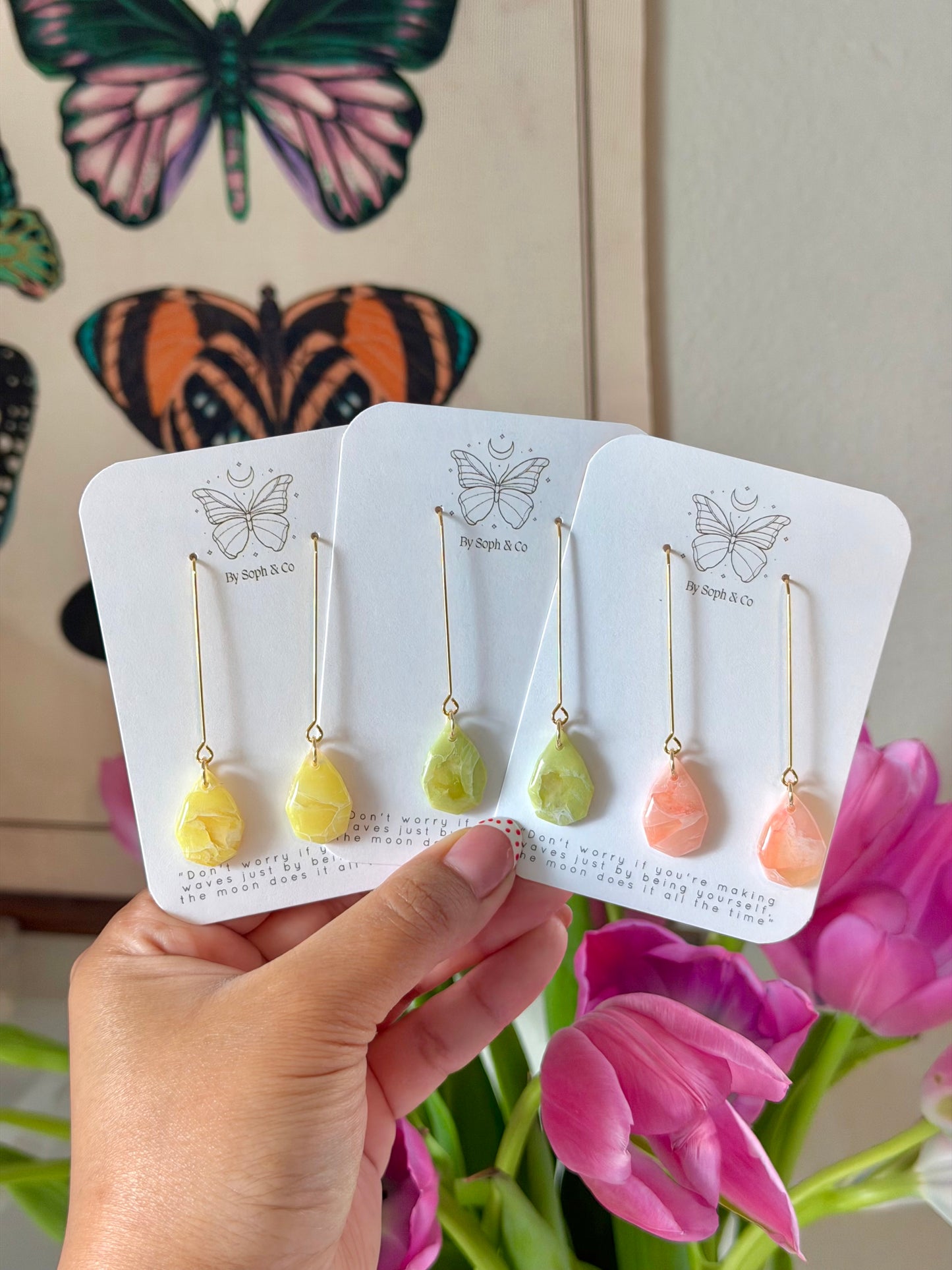 Cloud Glass Earrings - Style #6
