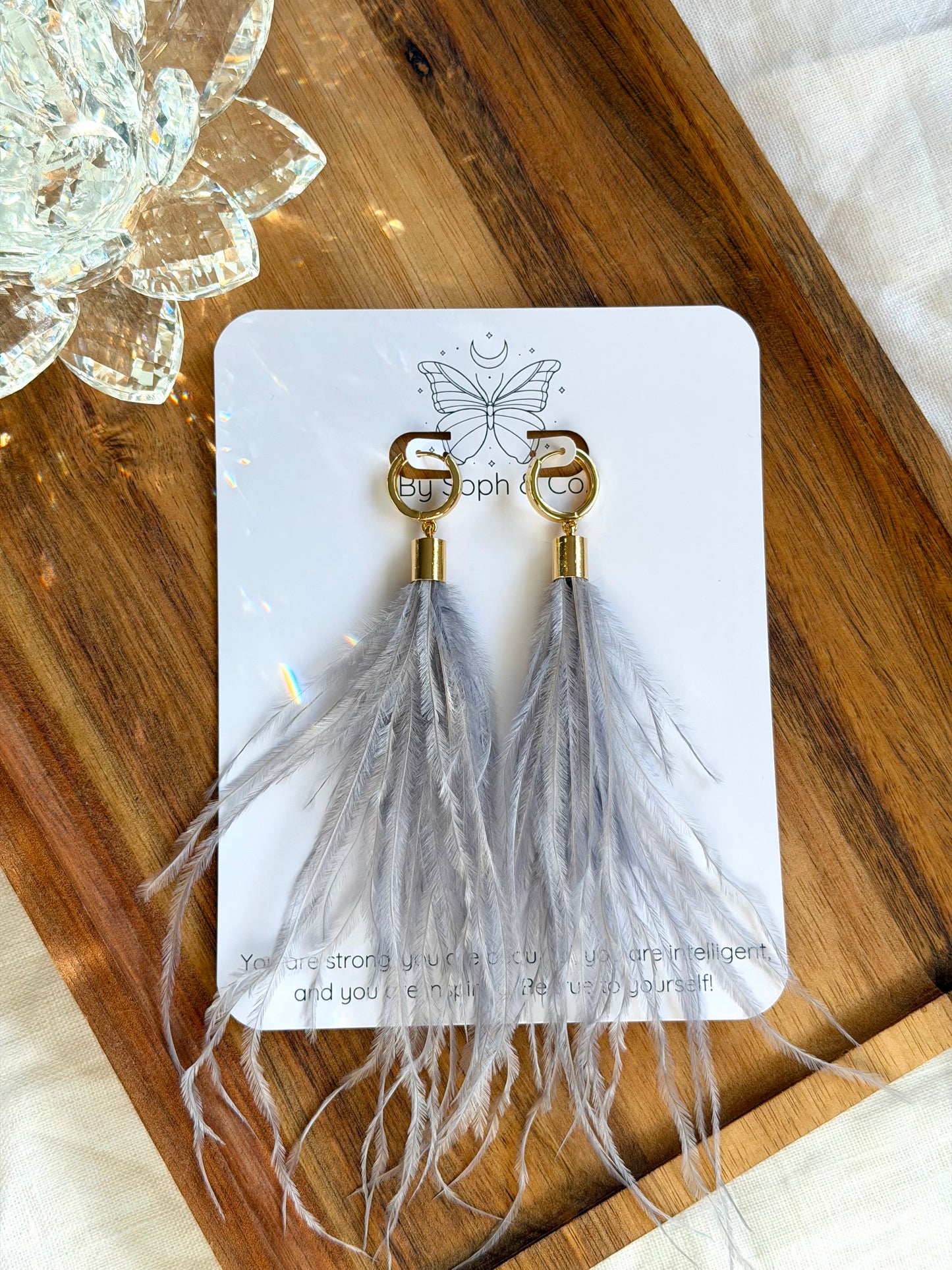 Ostrich Feather Huggies