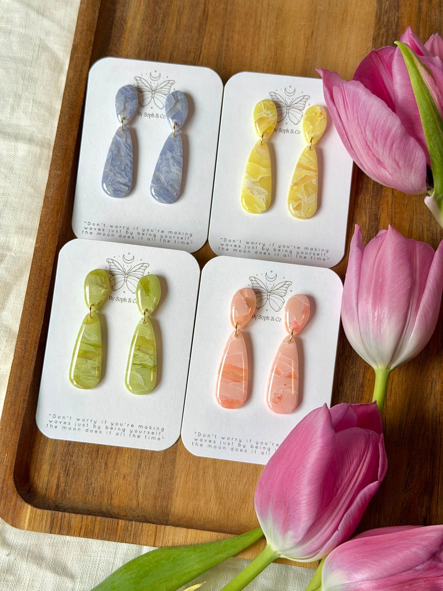 Cloud Glass Earrings - Style #1