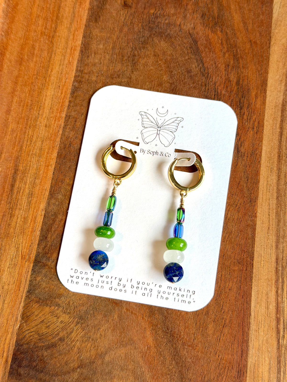 Seahawks Crystal Dangles