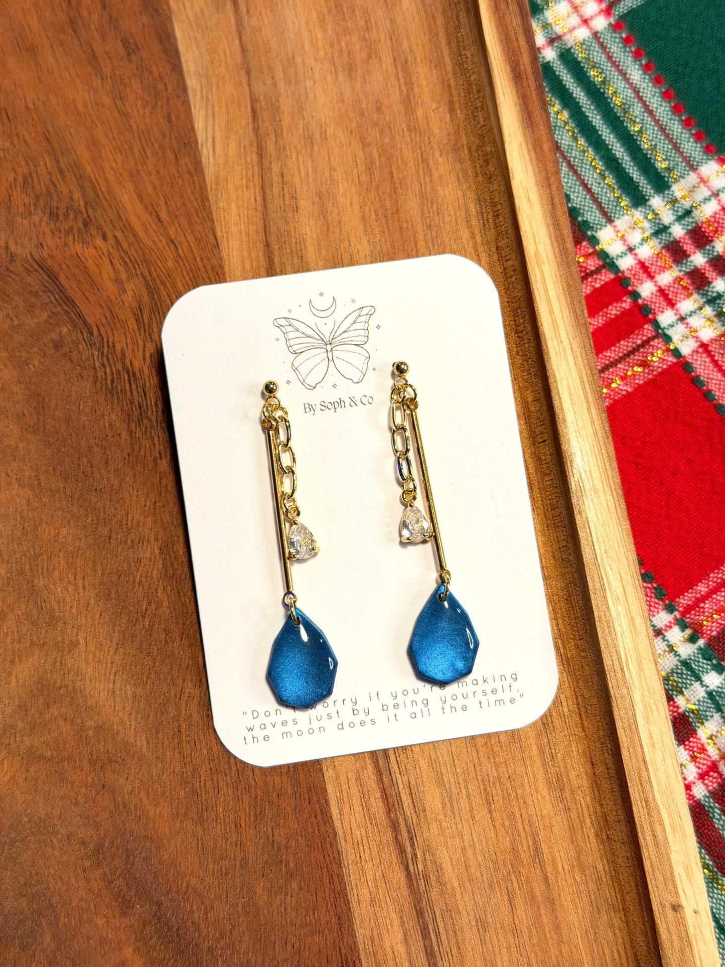 Tinsel Teardrop Dangles