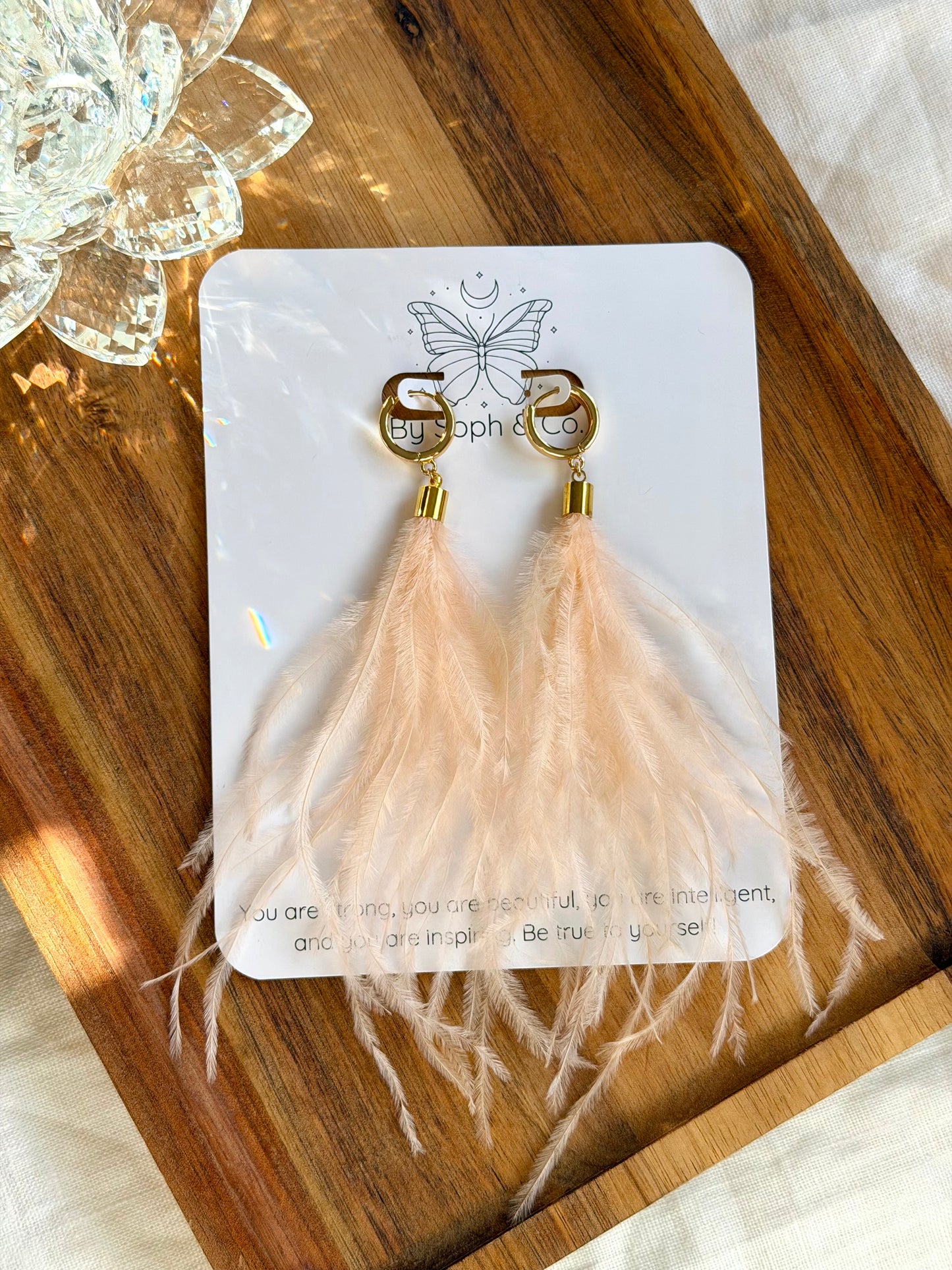 Ostrich Feather Huggies