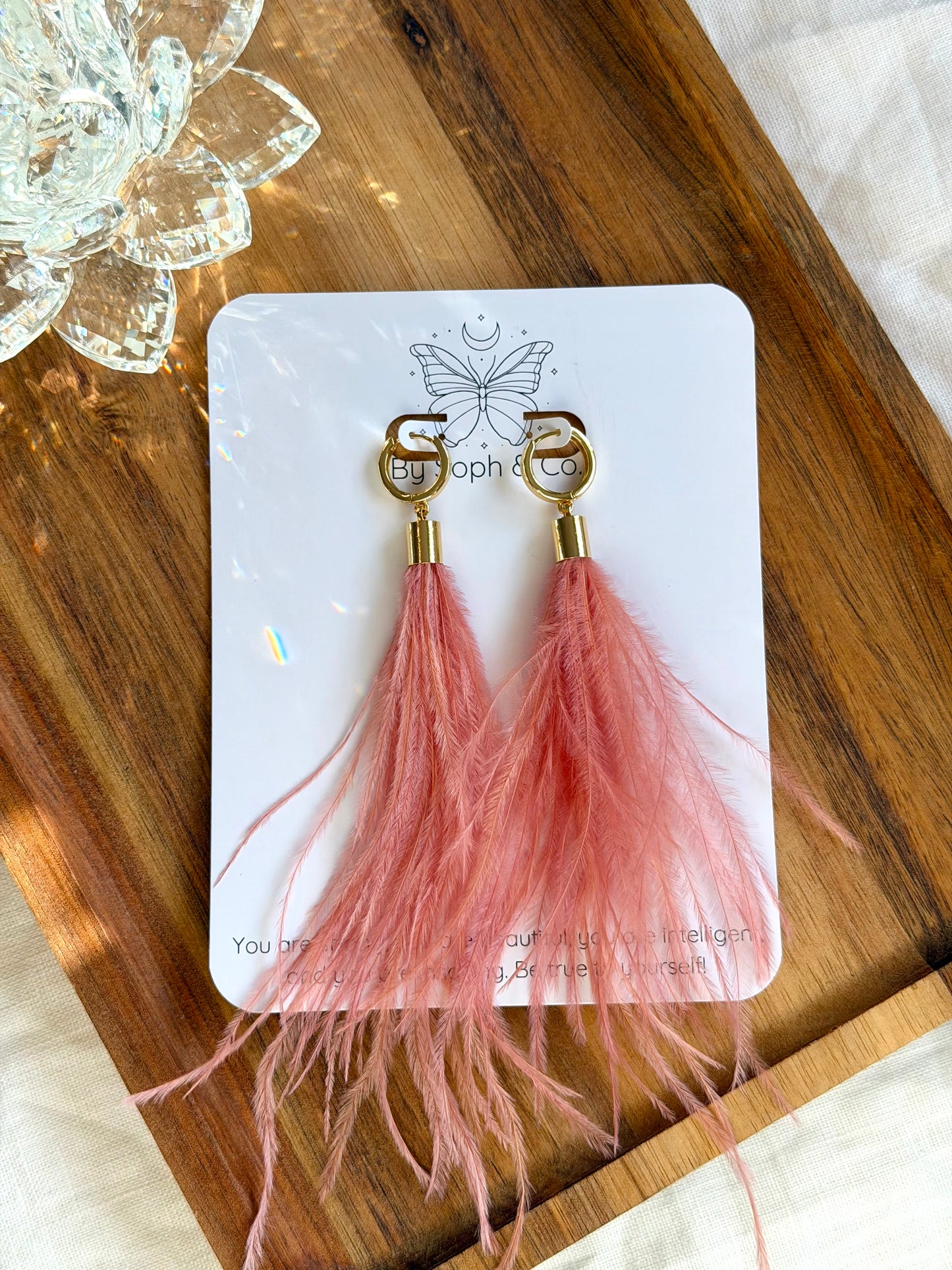Ostrich Feather Huggies