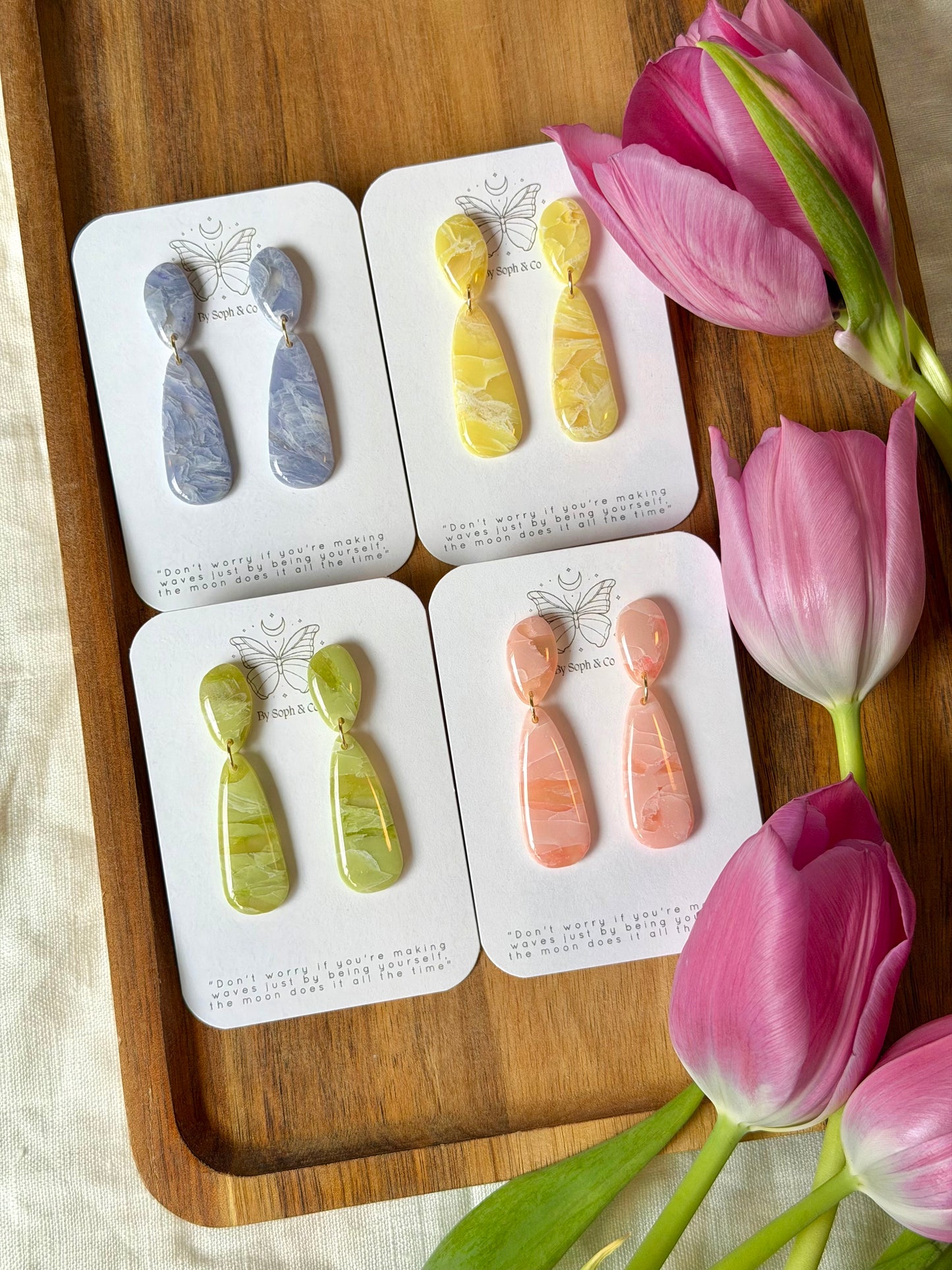 Cloud Glass Earrings - Style #1
