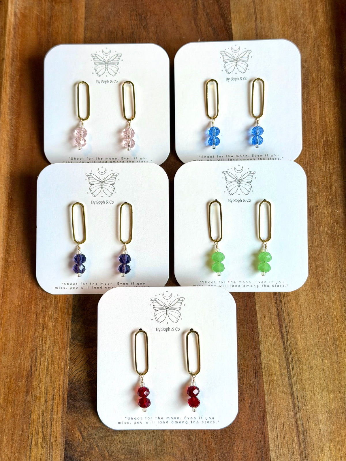 Beaded Oval Studs