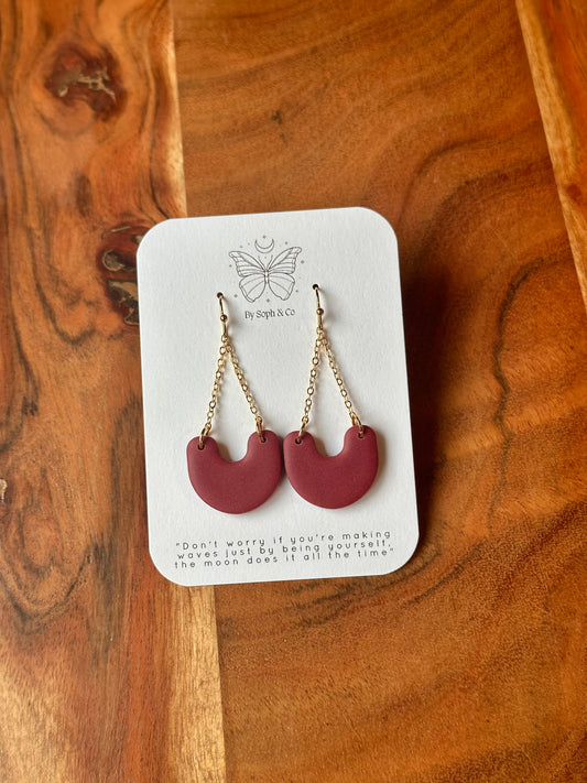 Calia Earrings - Red