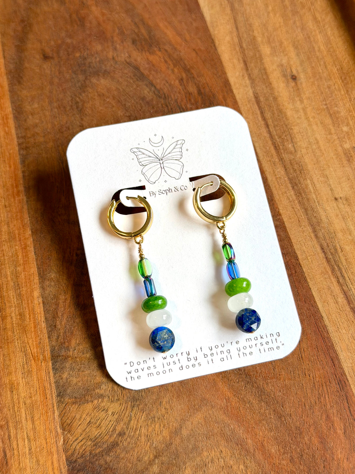Seahawks Crystal Dangles