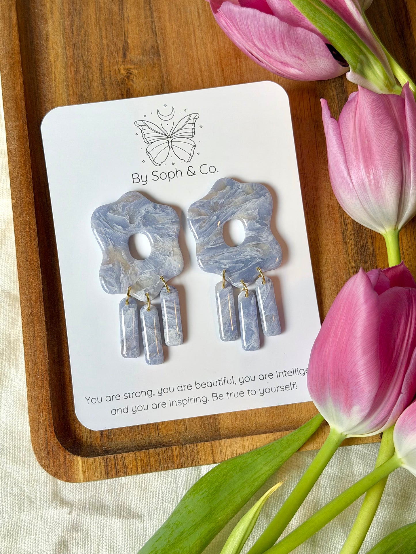 Cloud Glass Earrings - Style #2