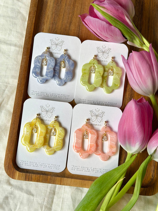 Cloud Glass Earrings - Style #3