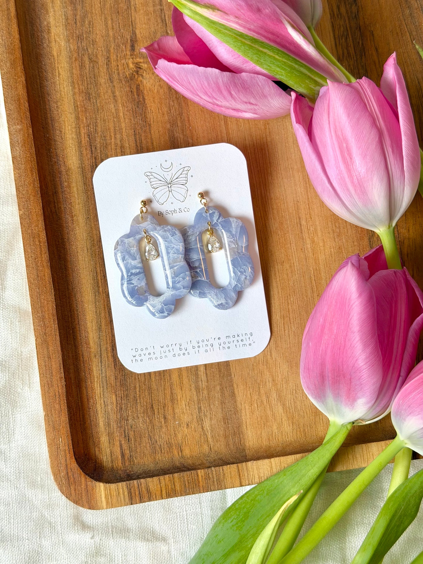 Cloud Glass Earrings - Style #3
