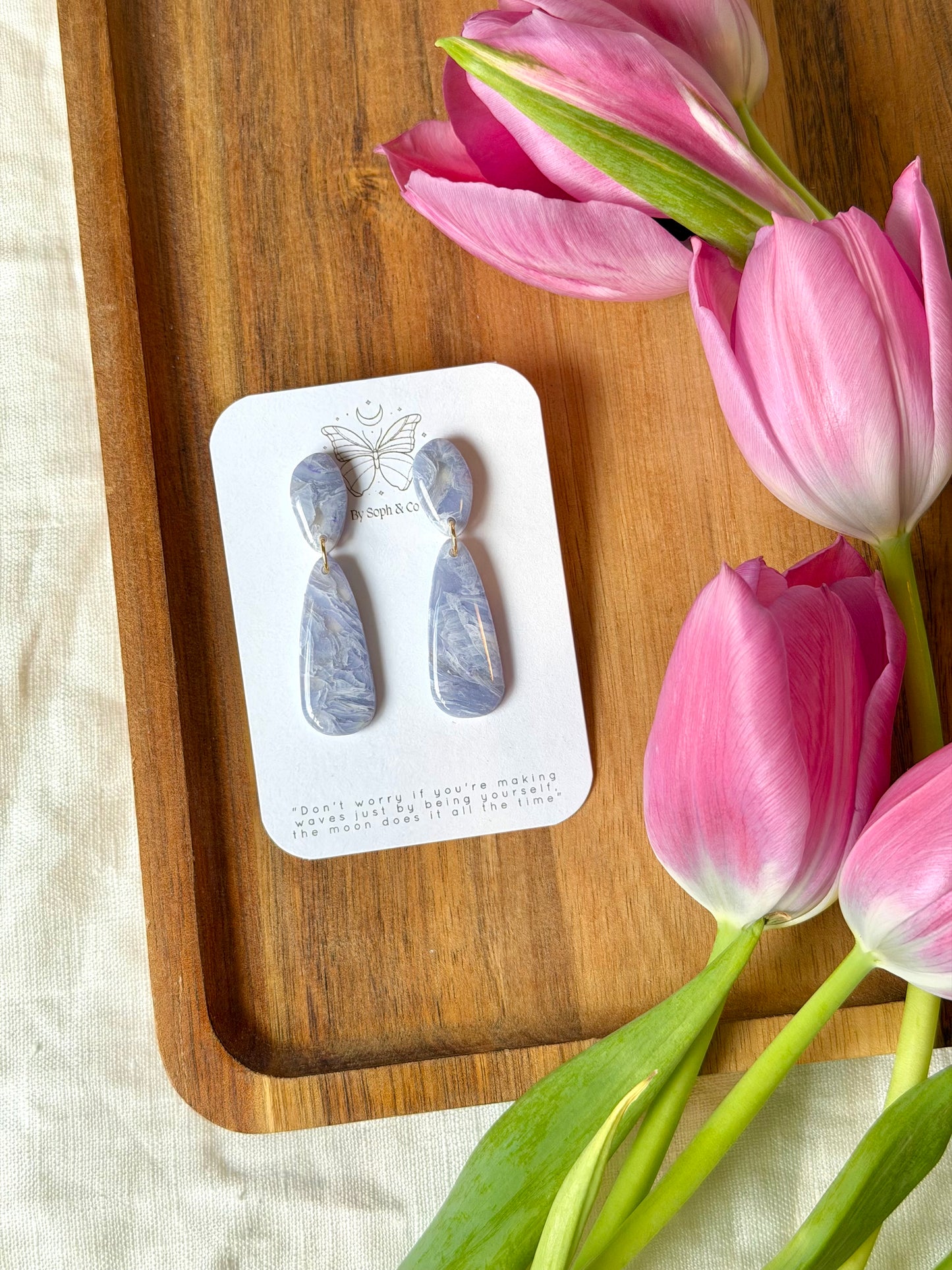 Cloud Glass Earrings - Style #1