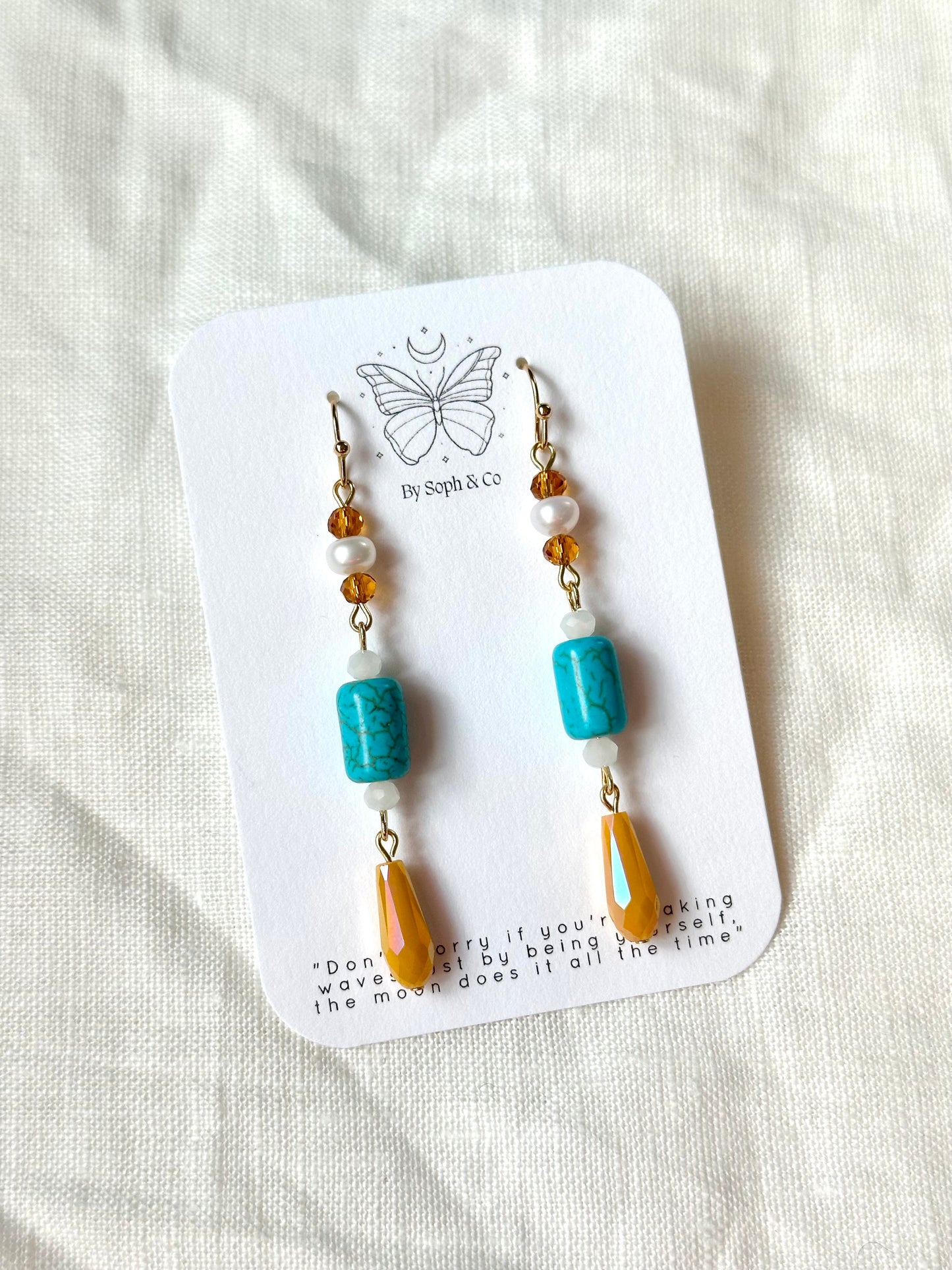 Turquoise and Orange