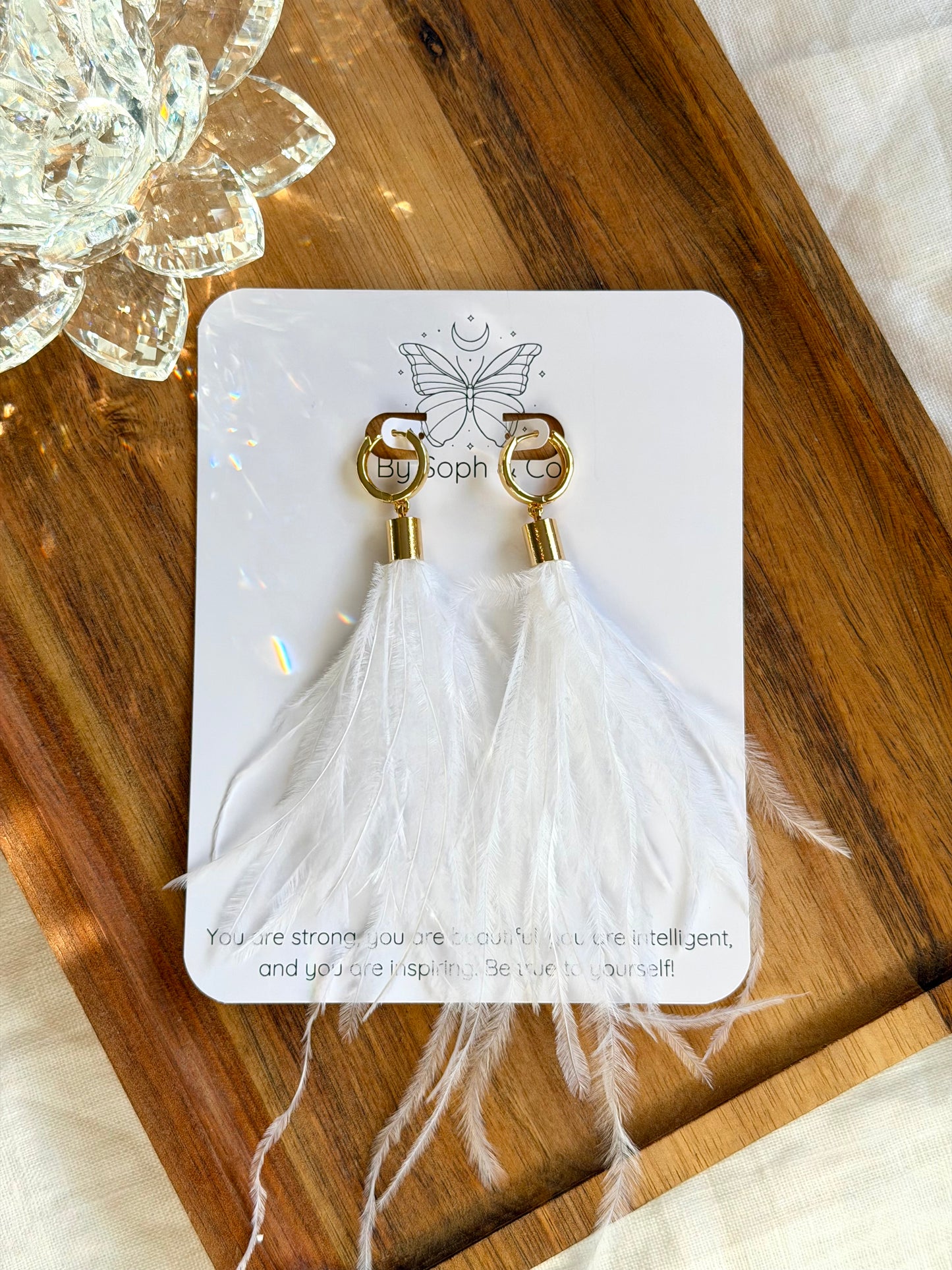 Ostrich Feather Huggies