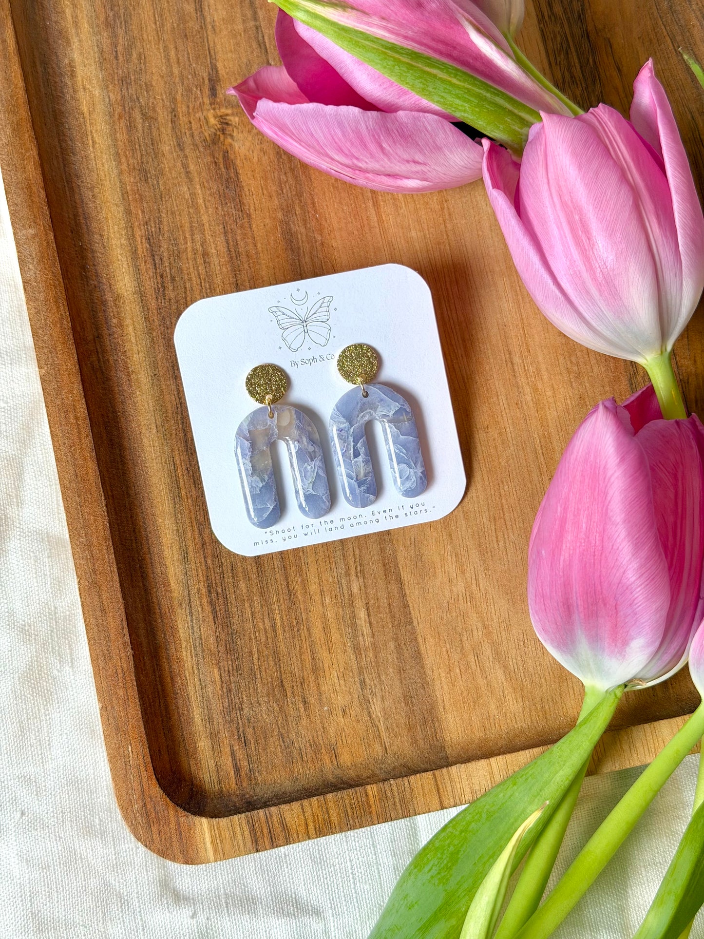 Cloud Glass Earrings - Style #4