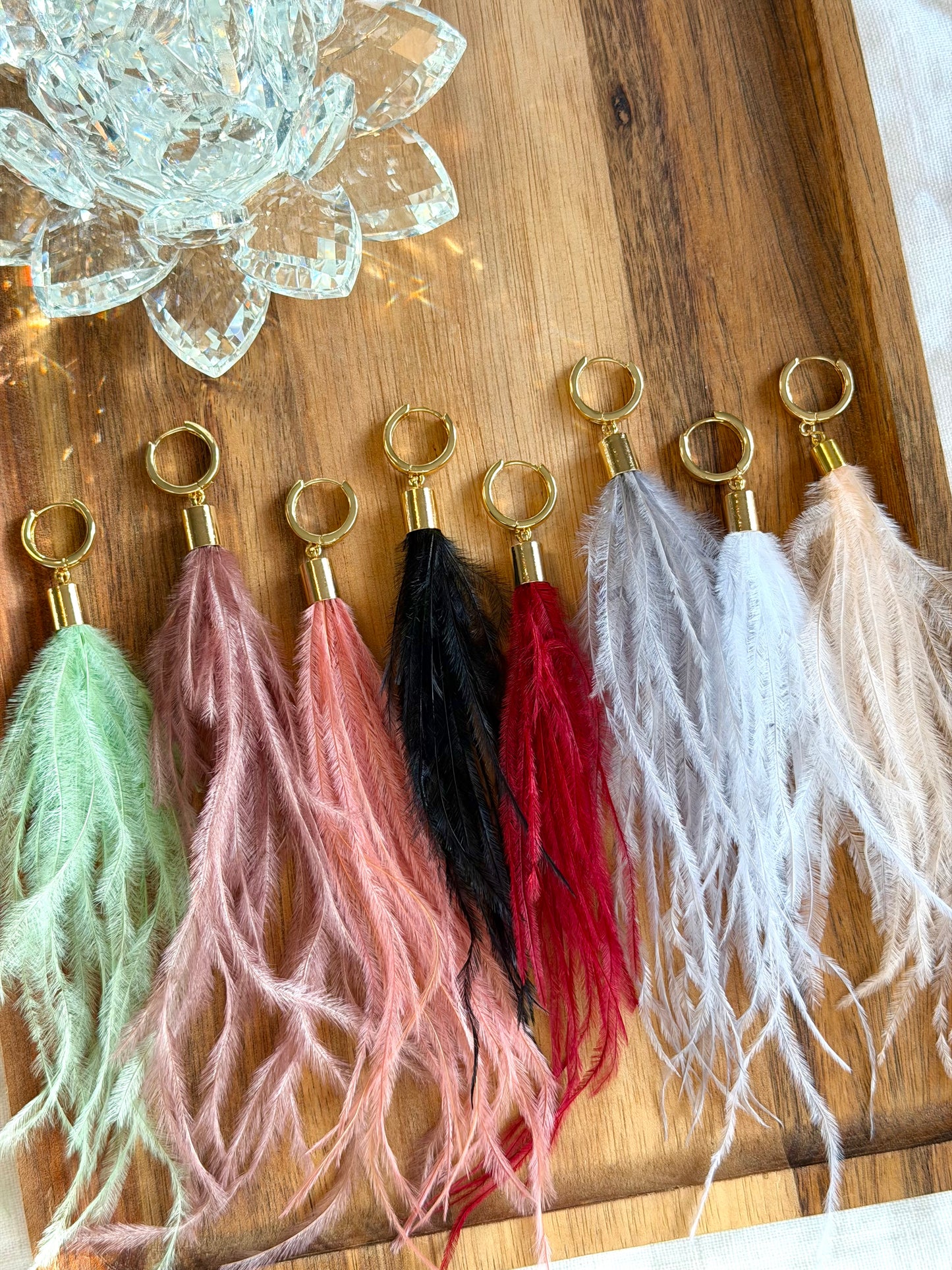 Ostrich Feather Huggies