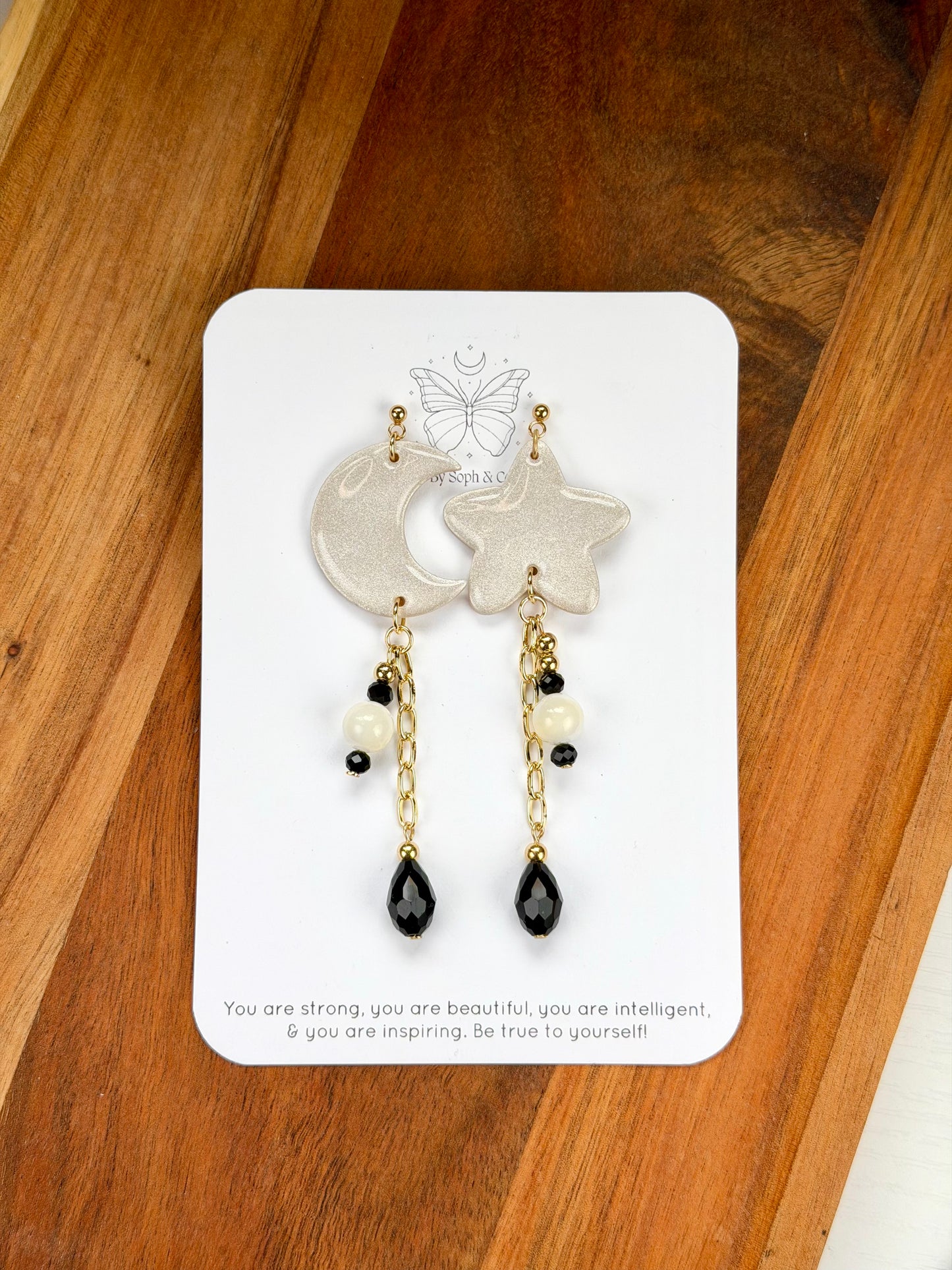 Moon & Star Dangles
