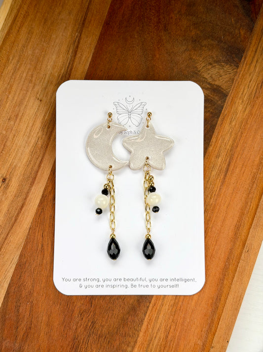 Moon & Star Dangles