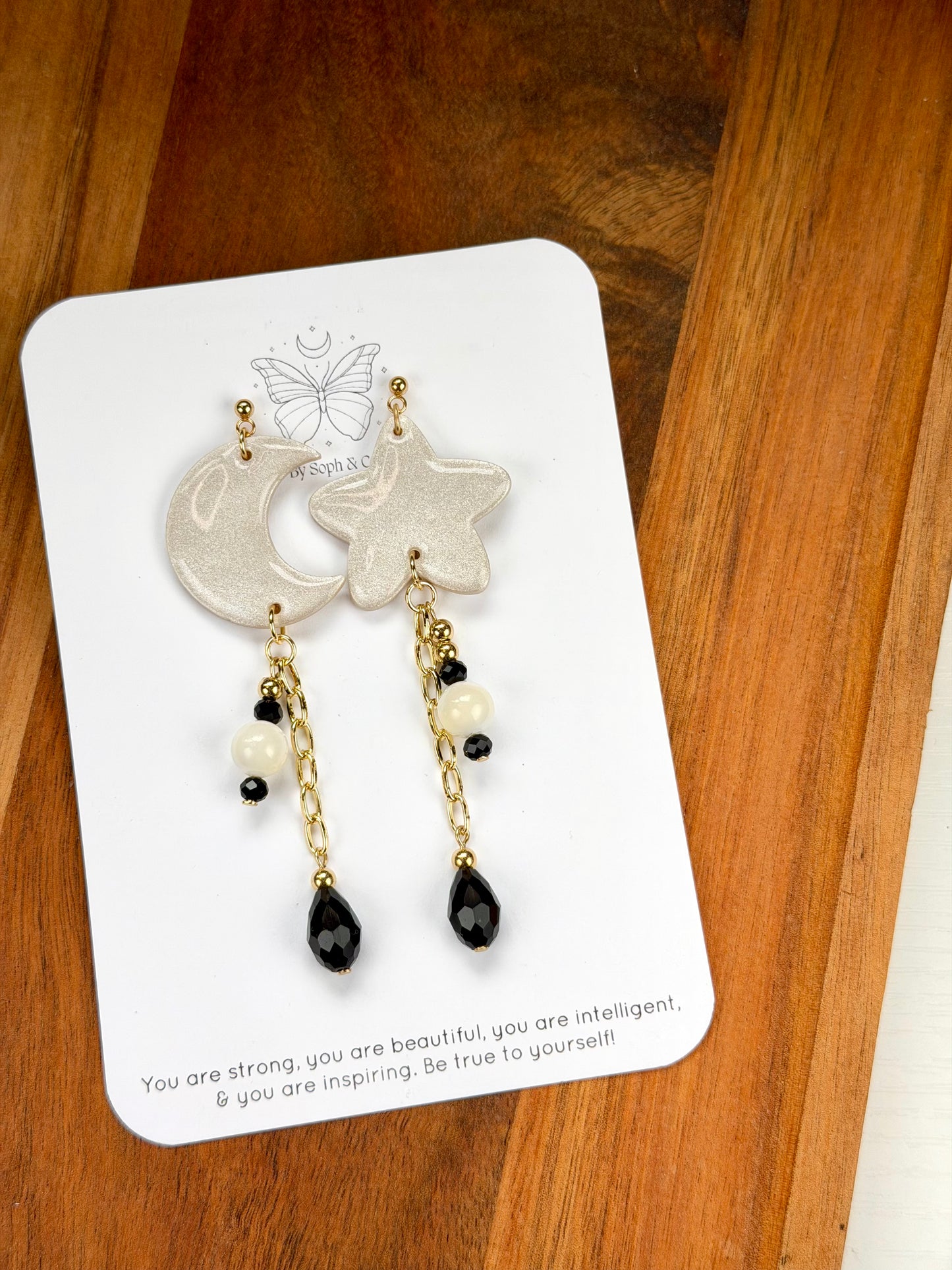 Moon & Star Dangles