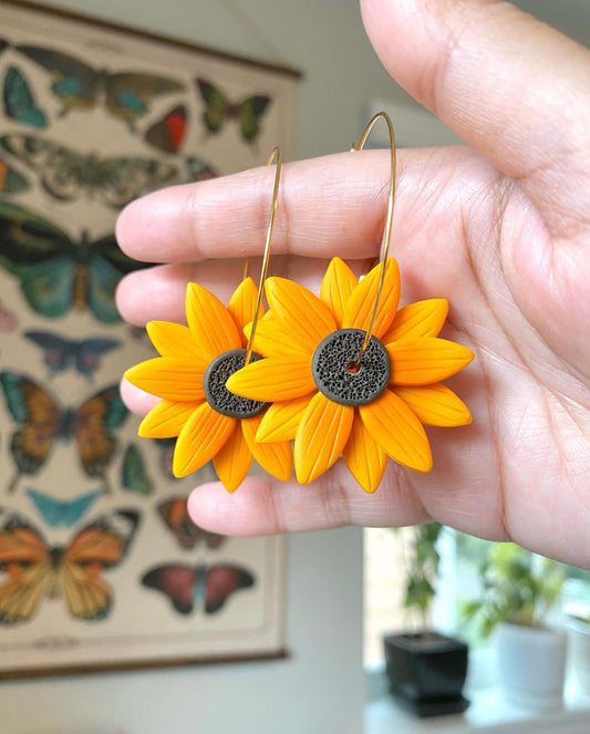 Sunflower Hoops (Made to Order)