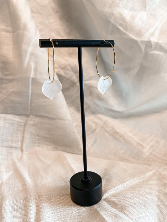 Dainty Leaf Hoop